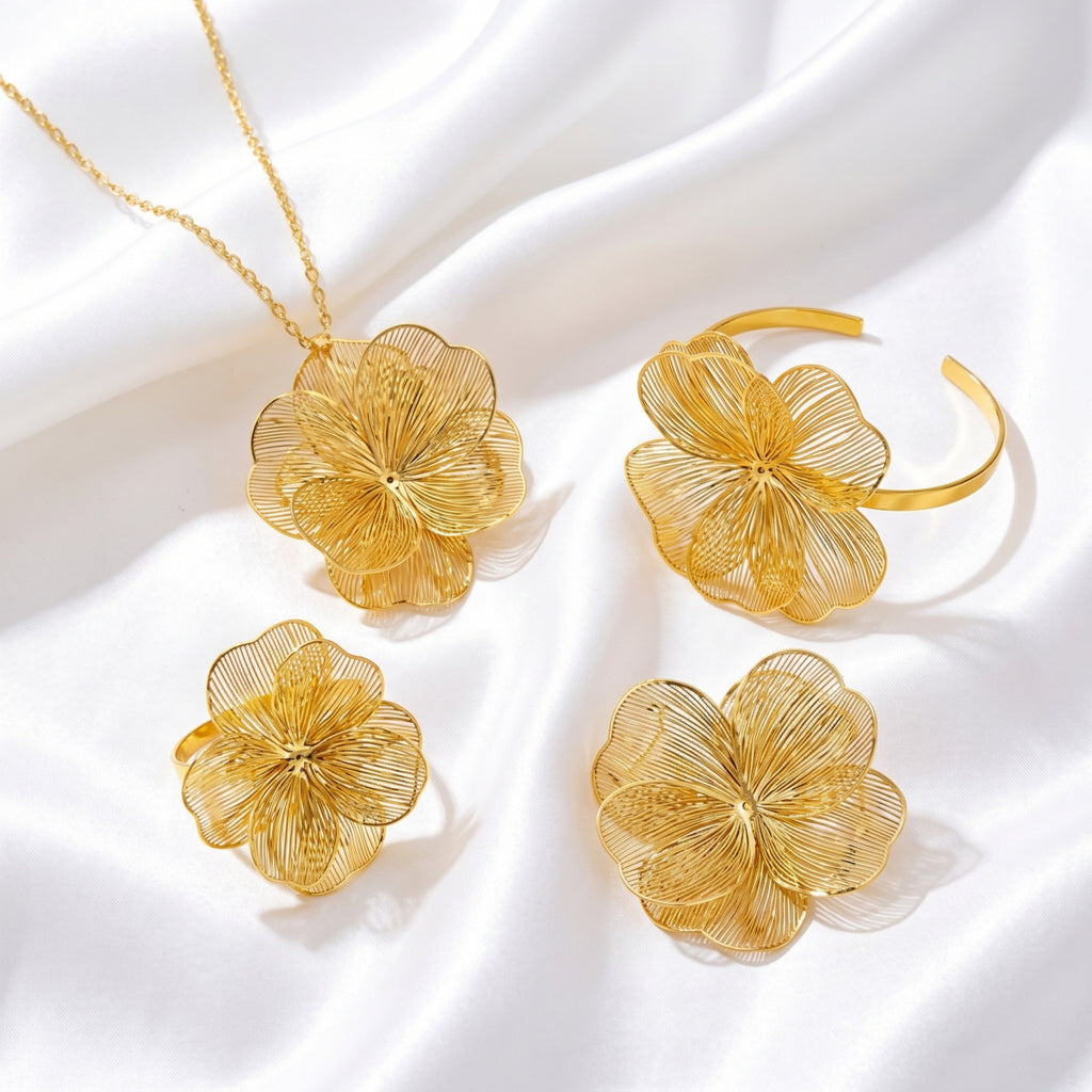 Lattice Flower Statement Jewelry — product image 4