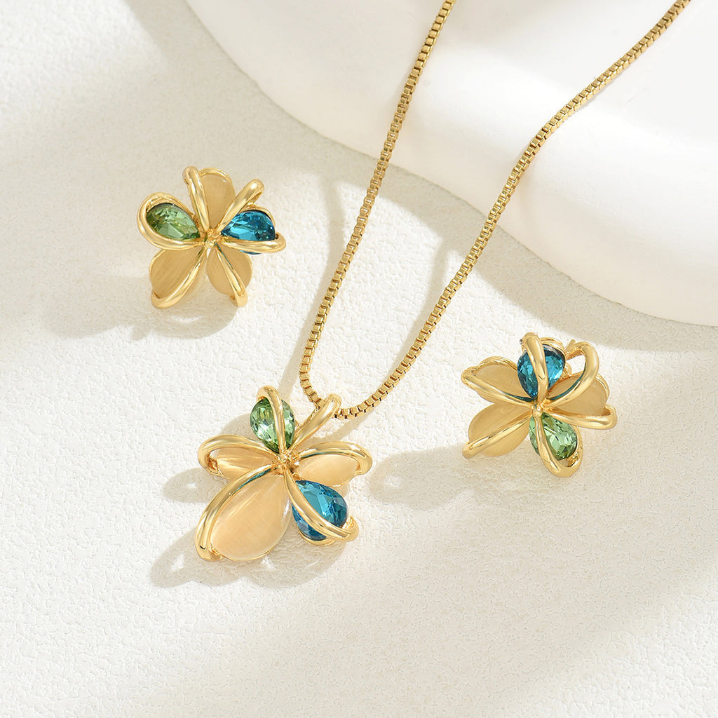 Green and Gold Botanical Jewelry — product image 3