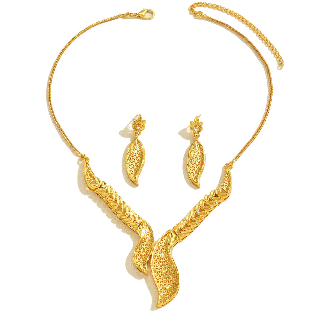 Open Leaf Statement Necklace Jewelry — product image 5