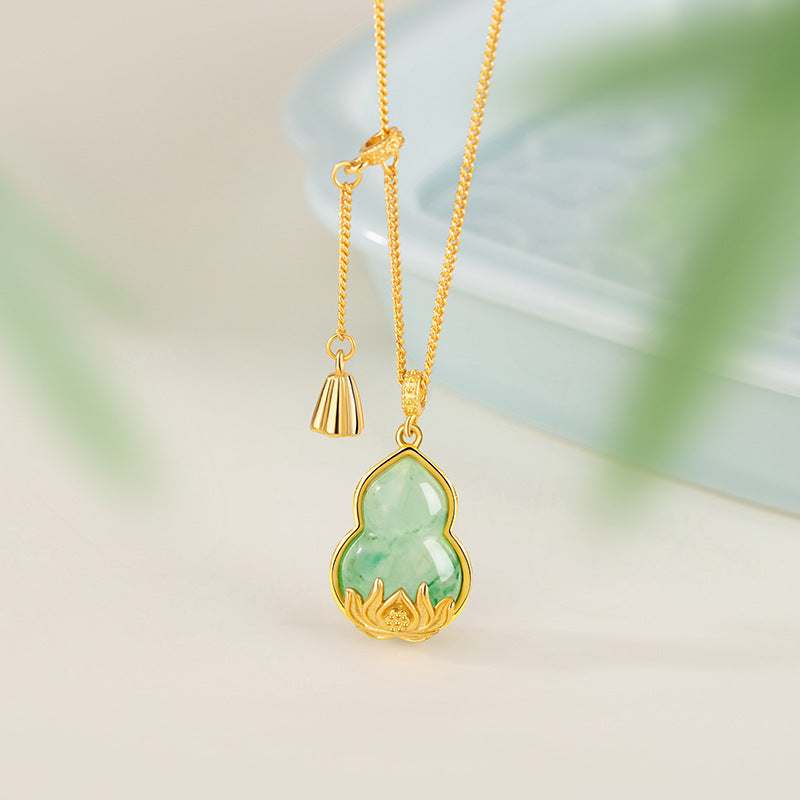 Collana in argento sterling 925 – zucca e loto
