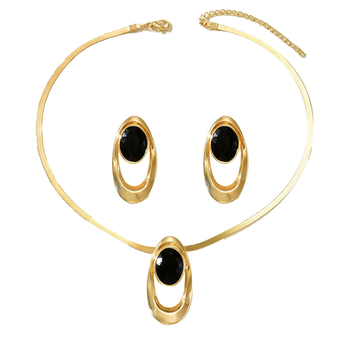 Black Oval Double-Frame Jewelry — product image 5