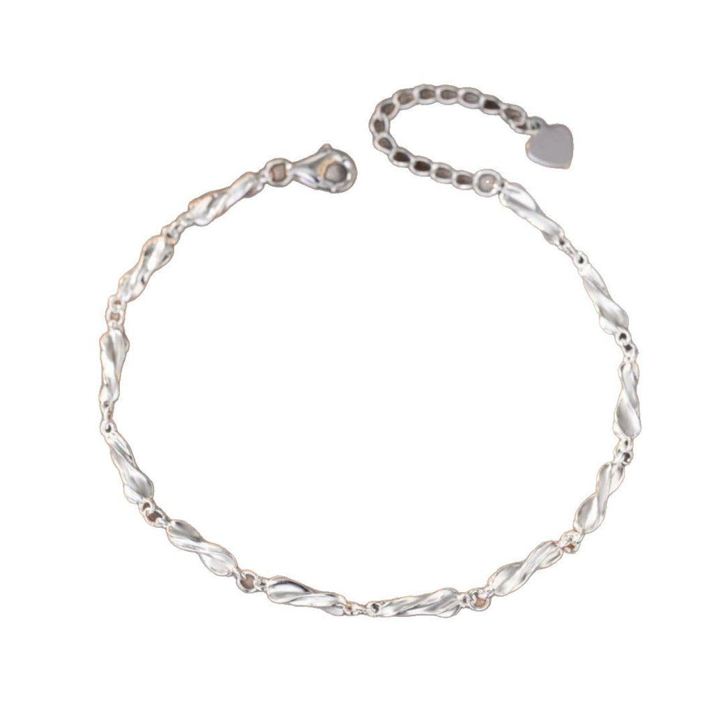 Mobius Sterling Silver 925 Bracelet Light Luxury High-Grade Double Knot Bracelet Ins Style Valentine's Day Gift Bracelet