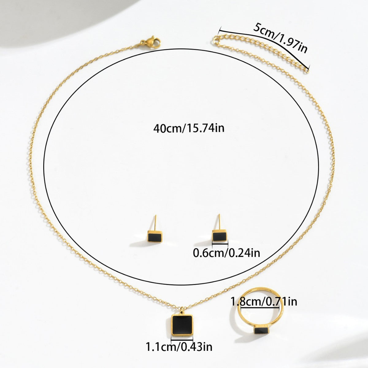 Petite Black Square Jewelry — product image 4