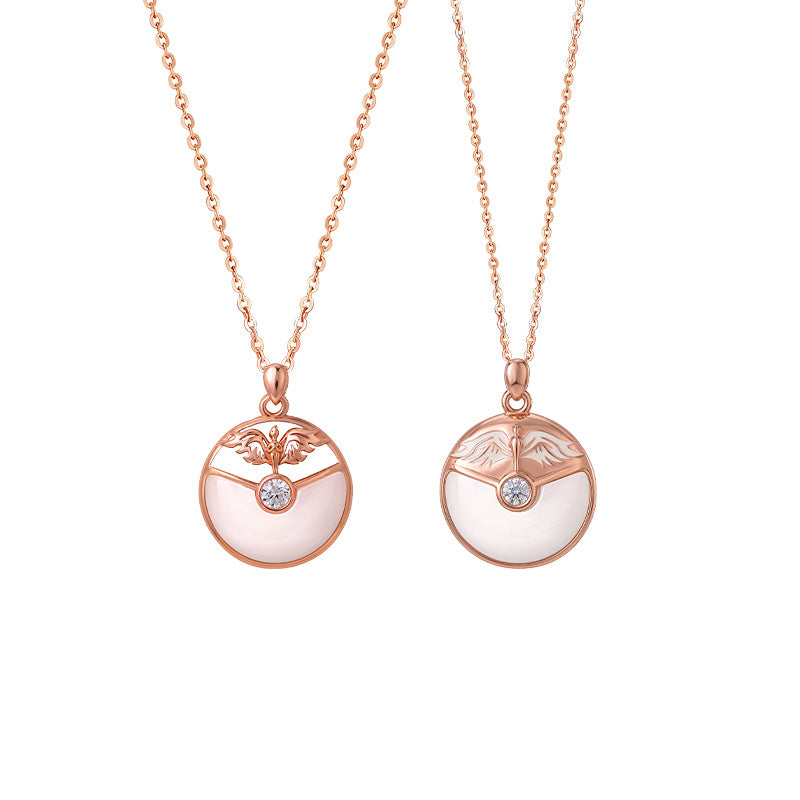 Collana in argento sterling 925 e madreperla